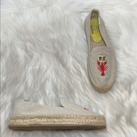 Soludos Shoes - Soludos X Mary Matson Tan Crab Espadrilles Sz 6